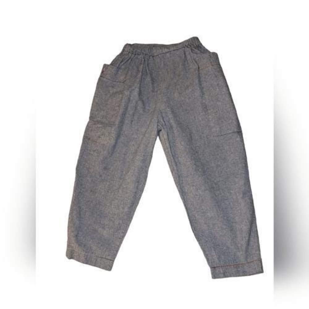 Vintage Cottontail Originals blue chambray paper bag pants size 6